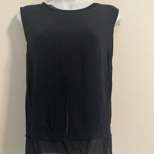 Vince Silk Sleeveless navy blue Women's Blouse/top/shirt Size Medium EUC